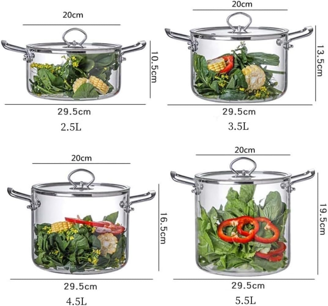 ガラス耐熱鍋 超耐熱ガラス鍋 2.3㍑ 浅型なべ | がらや商店